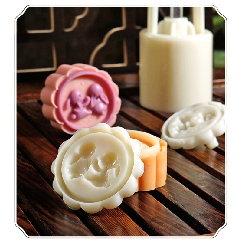 Crab Mooncake Mold 20g DIY Hand Pressure Fondant Moon Cake Mould with Stamps gallery