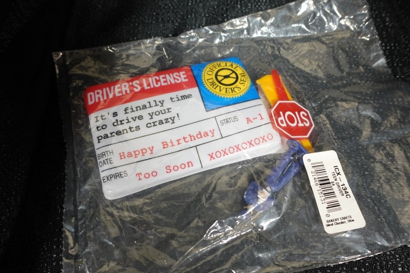 Bakery Crafts Teen Driver cake topper kit / NEW