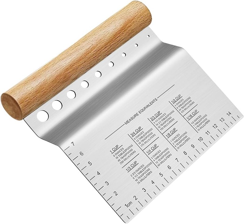 Stainless Steel Dough Scraper Multifunctional Kitchen Cutting Tool