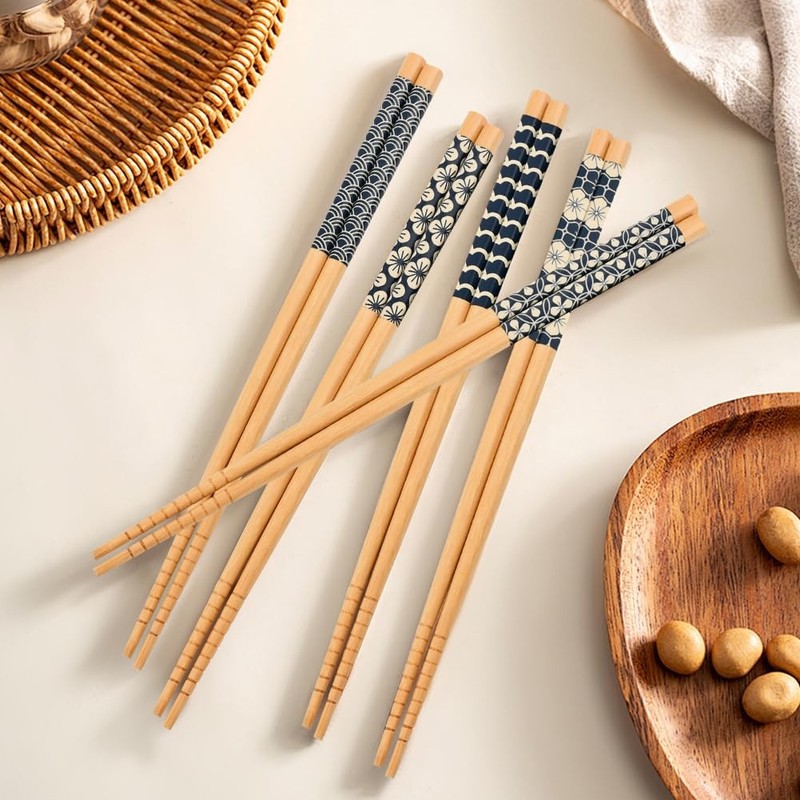 5Pairs Reusable Training Chopsticks and Trainers for Beginners, Japanese Wood... gallery