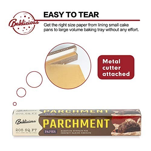 Unbleached Baking Parchment Paper Roll, 2 Pack 15"x210' Non-Stick Food Grade for gallery