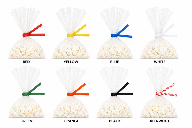 Paper Twist Ties Bulk Pre-Cut Bag Sealing Ties "4 , 7", 8" Inch gallery