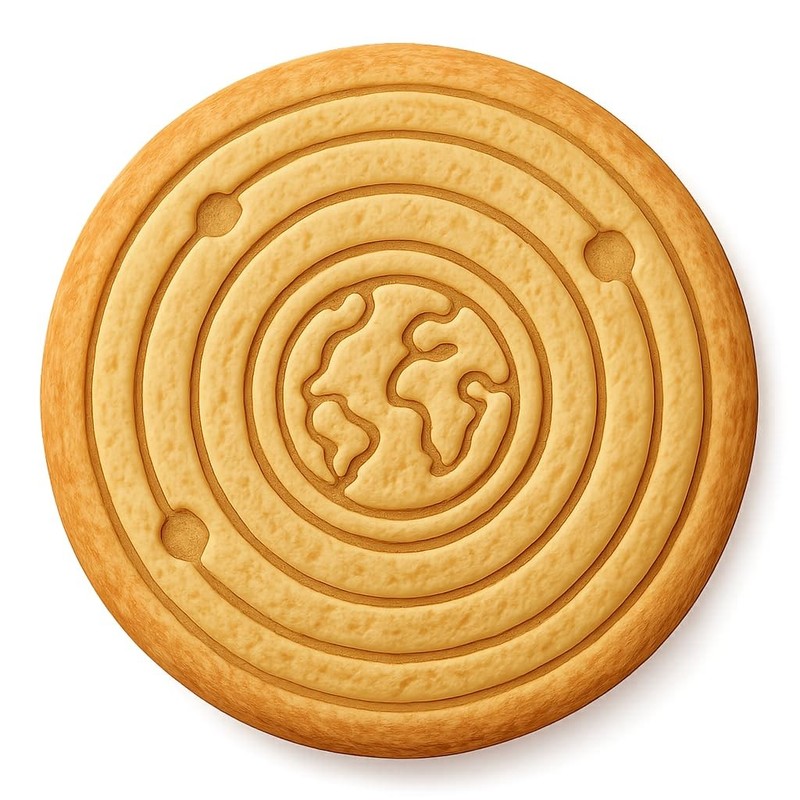 Geocentric Planets Cookie Cutter & Stamp, Fondant & Clay – 4×4