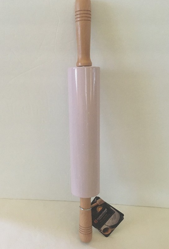 Pink Rolling Pin Wioden Handles Masterclass New
