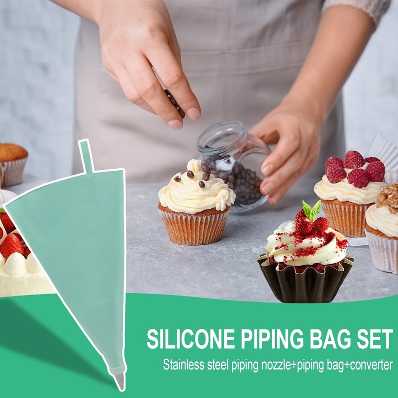 137 Pcs Cake Decorating Kit, Cake Decorating Set with Cake Turntable, Cake De... gallery