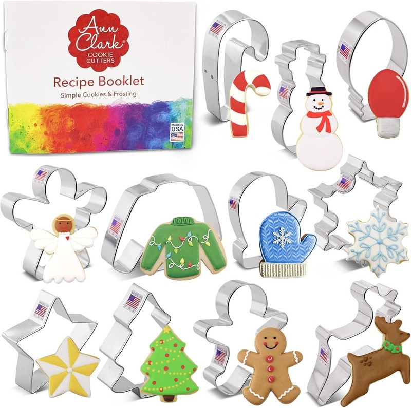 Gingerbread, Reindeer & More: 11-Pc Christmas Cookie Cutters for Creative Baking gallery