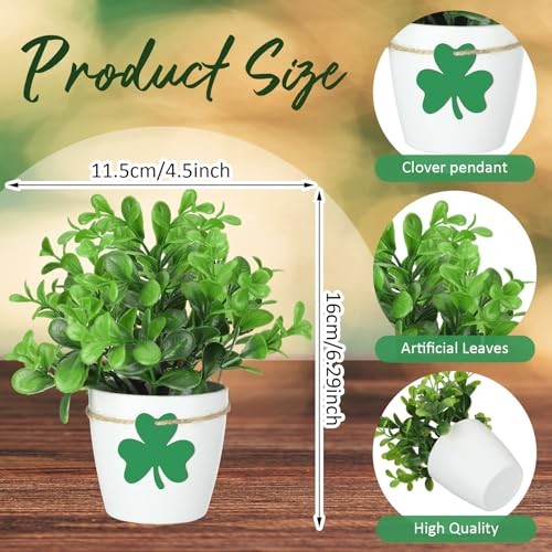 3 Set St. Patrick's Day Table Tiered Tray Mini Floral Arrangement Artificial gallery