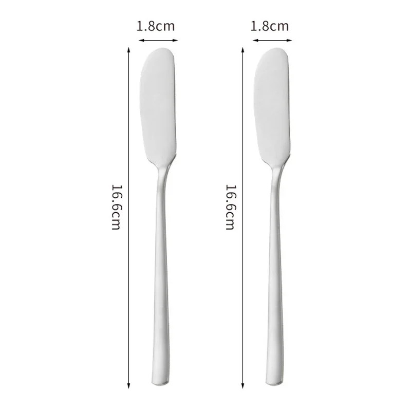Butter Knife 304 Stainless Steel 2/1pcs Long Handle Jam Spatula Cream Tableware