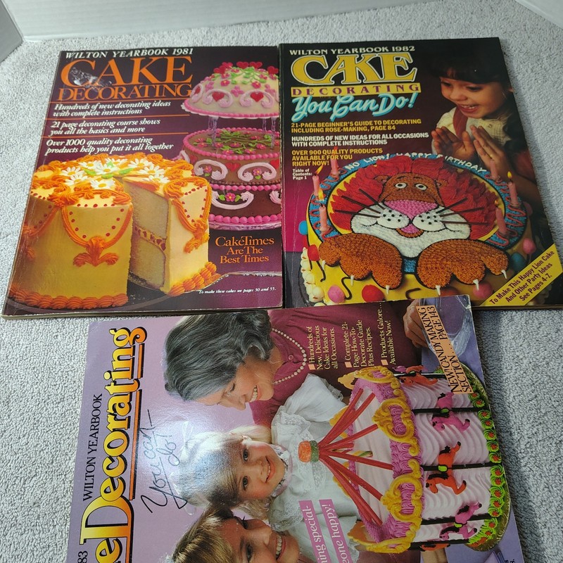 Vintage Wilton Cake Decorating Yearbooks 1981 1982 1983 You Can Do Lot 3 Mags