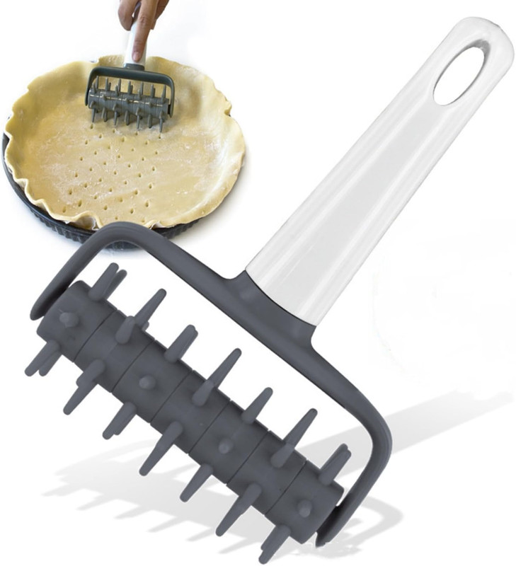Pizza Dough Docker Roller – Bubble and Blistering Killer Time-Saver for Home Kit