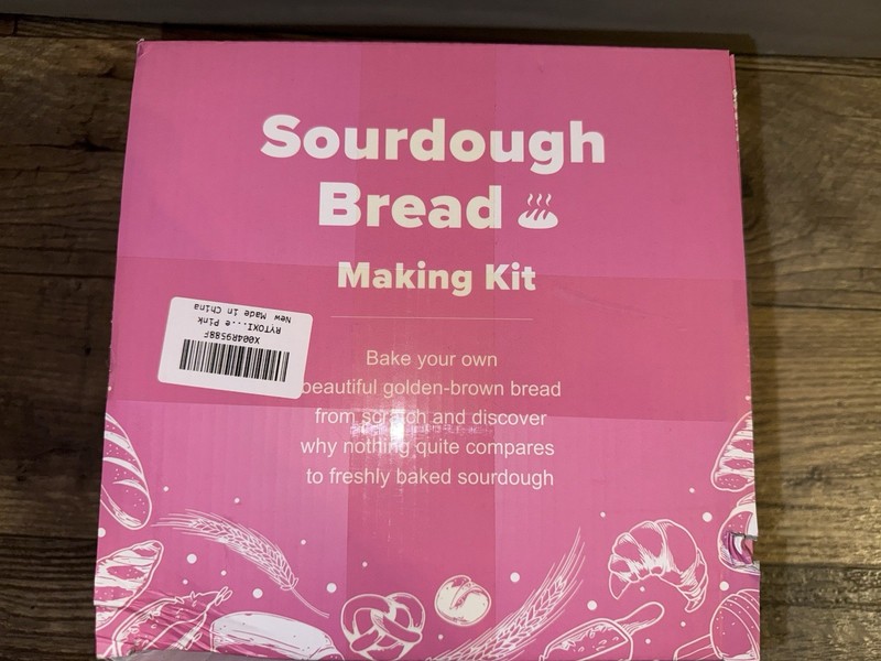 Pink Sourdough Bread Making Kit Complete Baking Set Open Box Never Used gallery