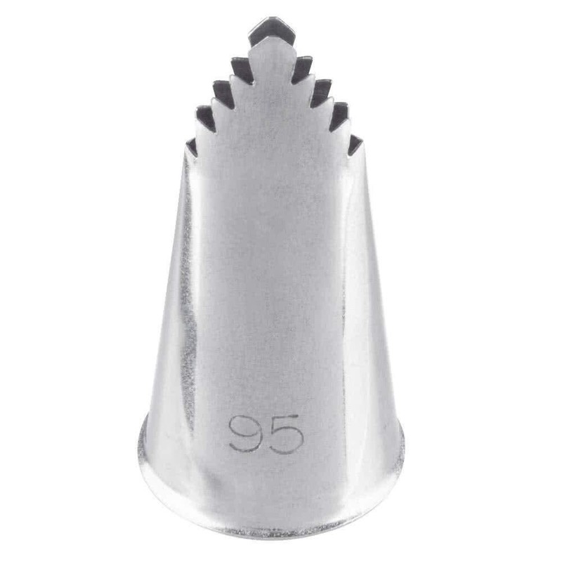 French Leaf Ruffle Decorating Pastry Tip #95 Stainless Steel Piping Nozzle
