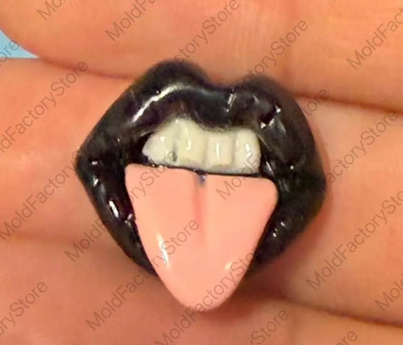 Lips silicone mold, lips mold, cake mold, silicone rubber mold gallery
