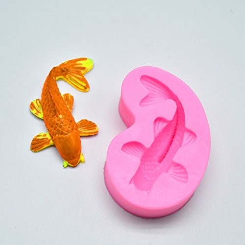 Koi Fish Fondant Mold 2.5 Inch Silicone Gum Paste Cake Decorating Candy Cupcake gallery
