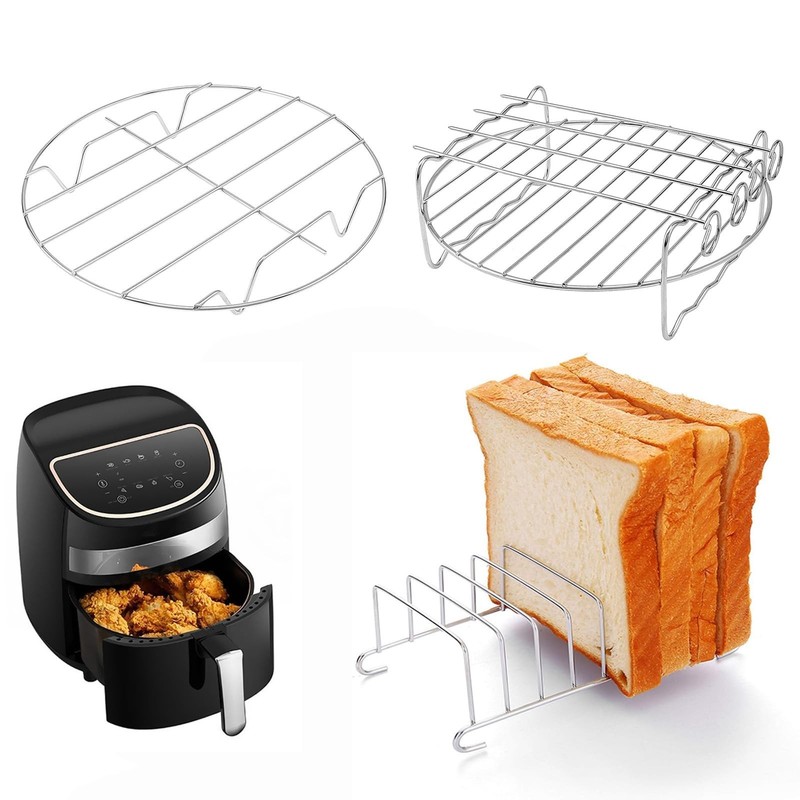Air Fryer Racks Set 3Pcs, Stainless Steel Layer Racks Air Fryer Accessories, …