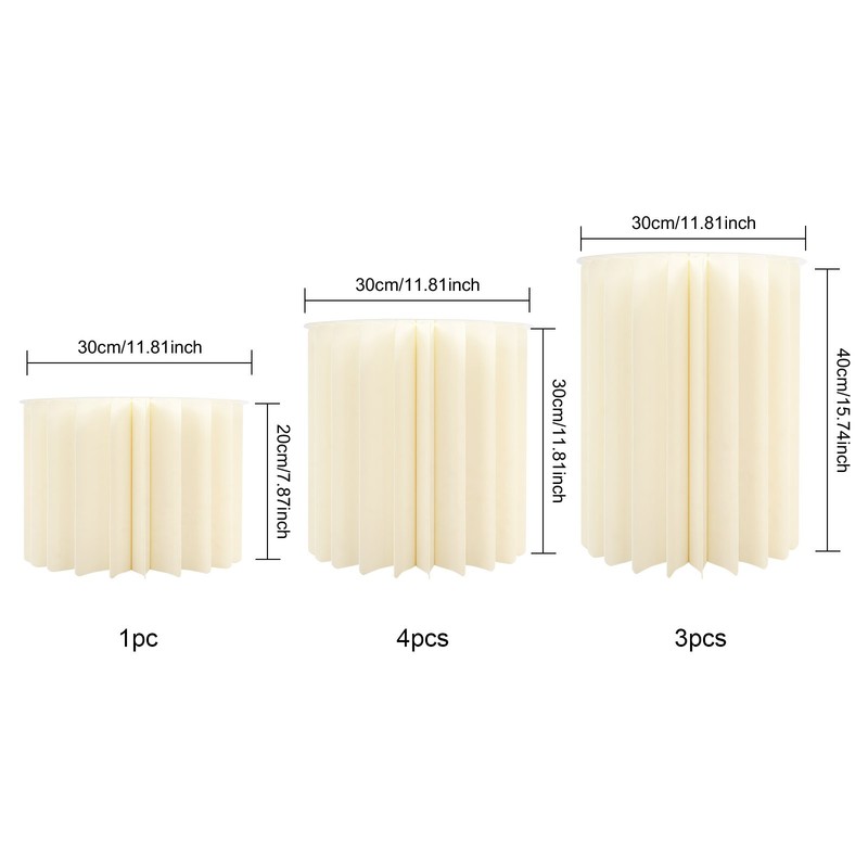 8pcs Foldable Paper Column Display Stands Round Cylinder Wedding Flower Standsr~