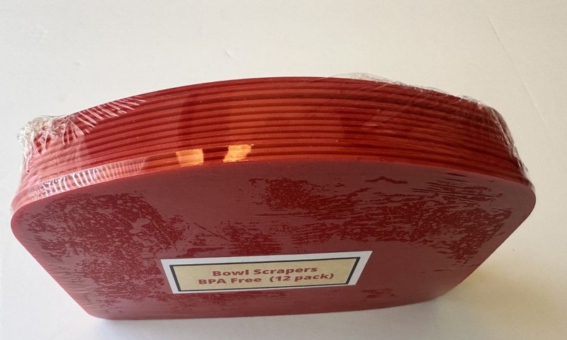 Bowl Scrapers & Dough Cutter for Cooking, Baking, Pastry, Cakes, Bread 12-pack gallery