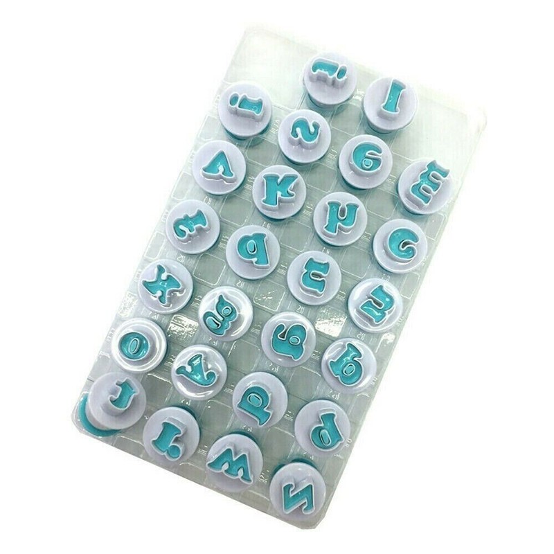 26-Piece Alphabet Cookie Cutters Set – Easy to Use & Clean, Food Grade Plastic