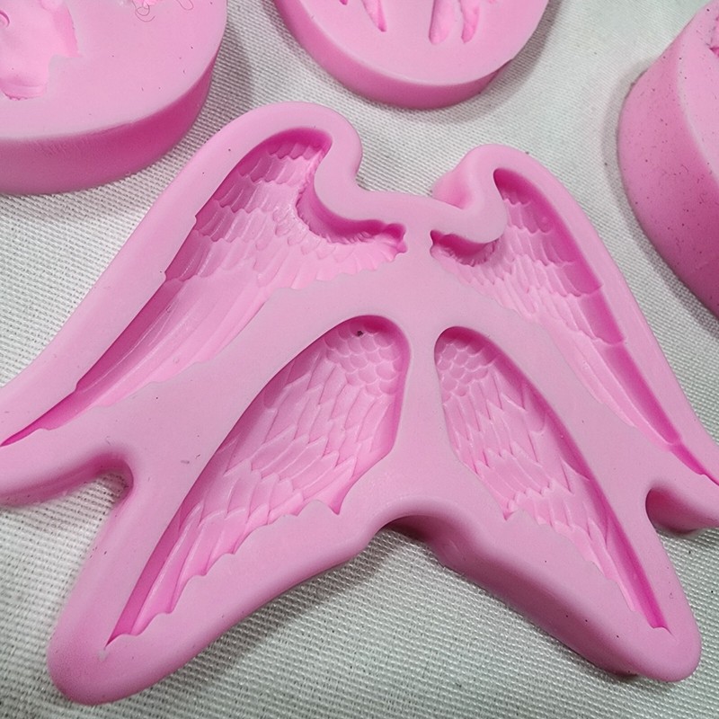 Angel Wings Fondant Mold for Baking Supplies, Pink gallery