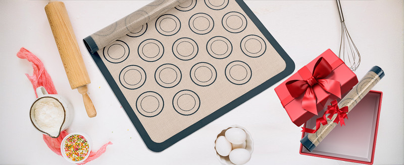 Silicone Baking Mat,Bread Baking Mats All-in-One Silicone Baking Mat Set - gallery