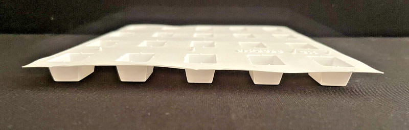 Lot of 3 - CK Rectangle 1" Hard Candy Gummy Plastic Molds 8H-5656 CK gallery