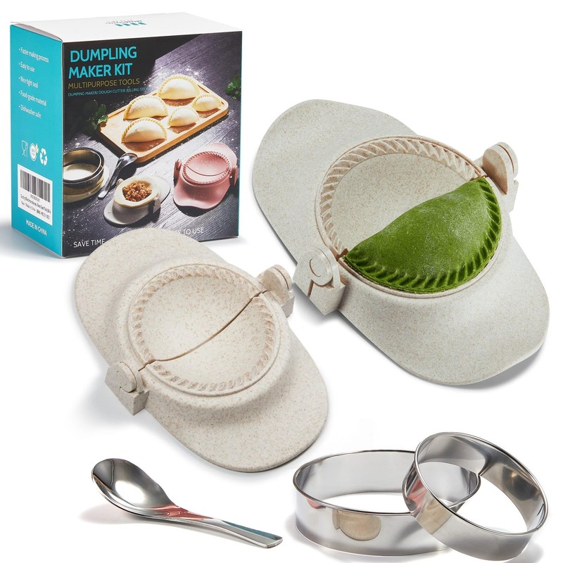 Empanadas press mold maker Set, Dumpling Mold Set for Pierogi, Pastelitos, Ca...
