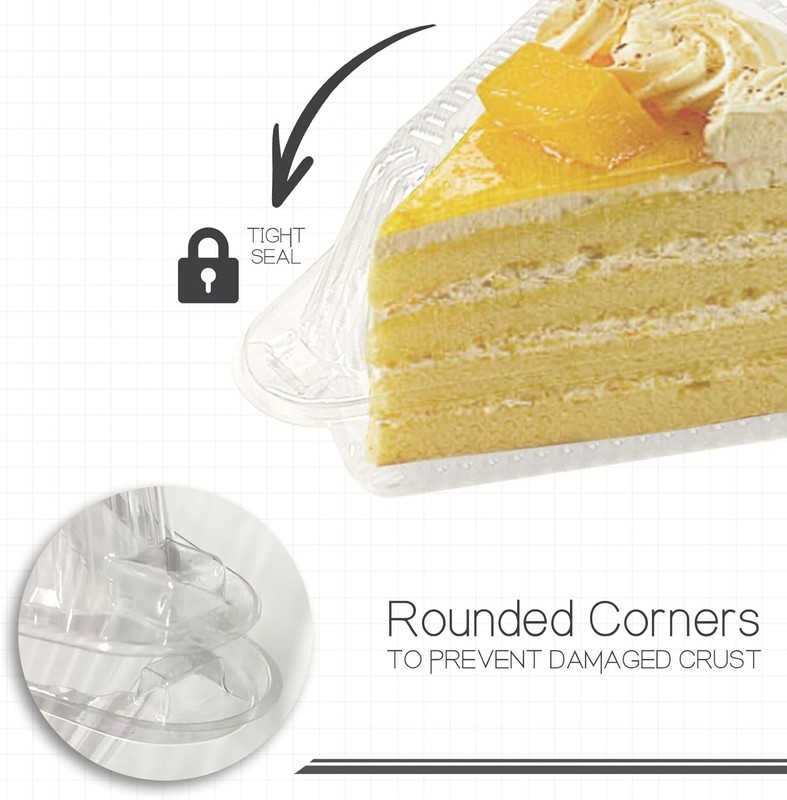 Stackable 50Pcs Disposable Cheesecake Containers - Elegant Take-Out Solution gallery
