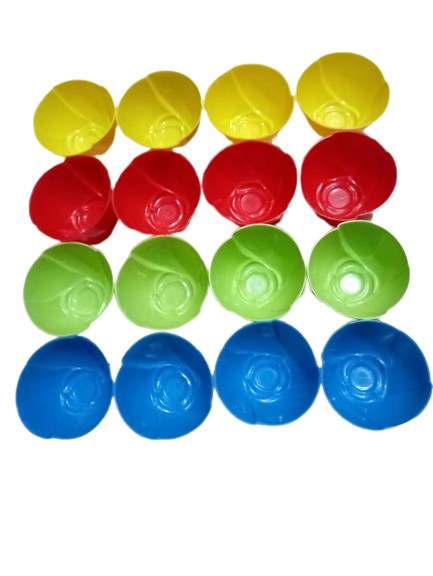 16 Pieces Multicolor Flower Shape Jelly Pudding Cup Mold gallery
