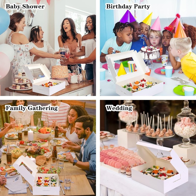 30pcs Cupcake Boxes, Cupcake Boxes 12 Count, Cupcake Containers with Window C... gallery