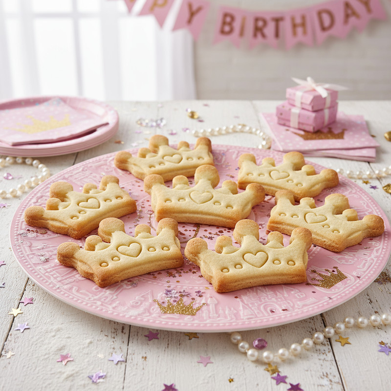 Set of 2 Princess Dress & Crown Cookie Cutters - prom tiara fairy tale royal gallery