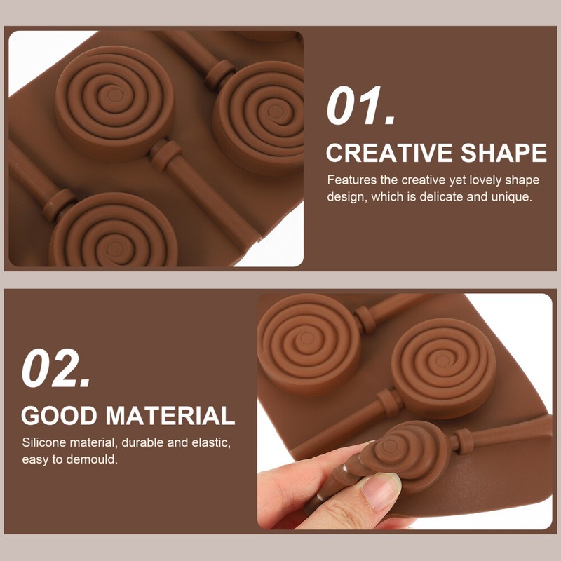 2PCS Baking Molds Baking Bakery Lollipop Molds Baking Tool for Baking Canteen gallery