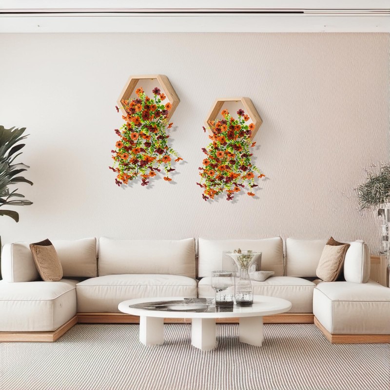 Zfprocess Artificial Hanging Flowers Plants For Outdoor Spring Summer gallery