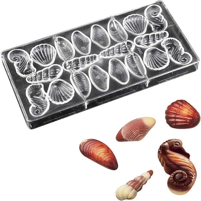 Polycarbonate Chocolate Mold DIY Handmade Chocolate Candy Mould Pastry Tools Bak