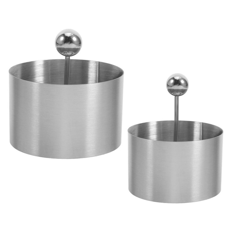 2pcs Burger Patty Press Round: 2" And 3" Mold - Meat Weight gallery