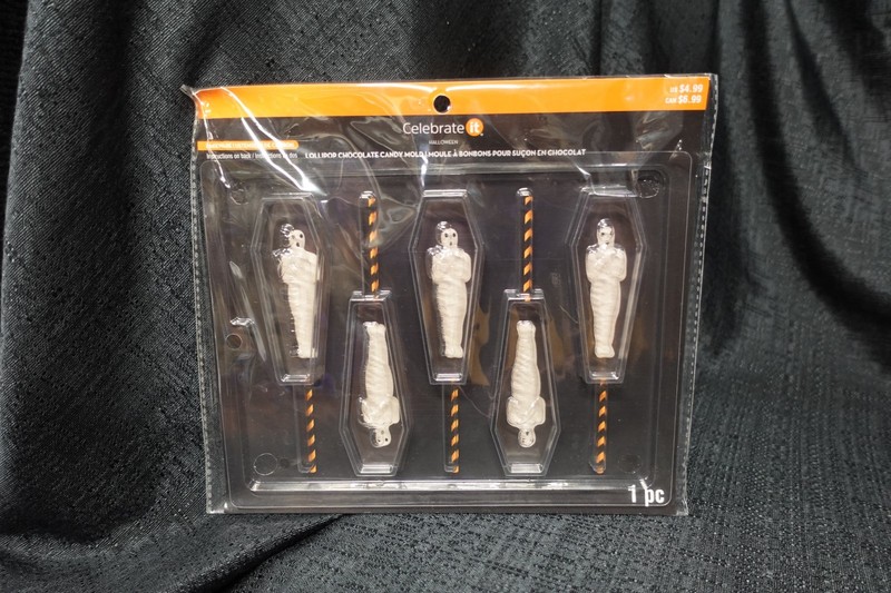 Celebrate it MUMMY tomb lollipop chocolate candy mold / Halloween / NEW