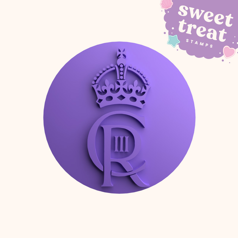 King Charles Coronation Cookie Embosser Stamp Cupcake Fondant Stamp Icing Stamp gallery