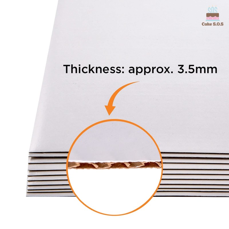 6 inch White Square Coated Cakeboard,Waxed Greaseproof, Disposable Cake Circl... gallery