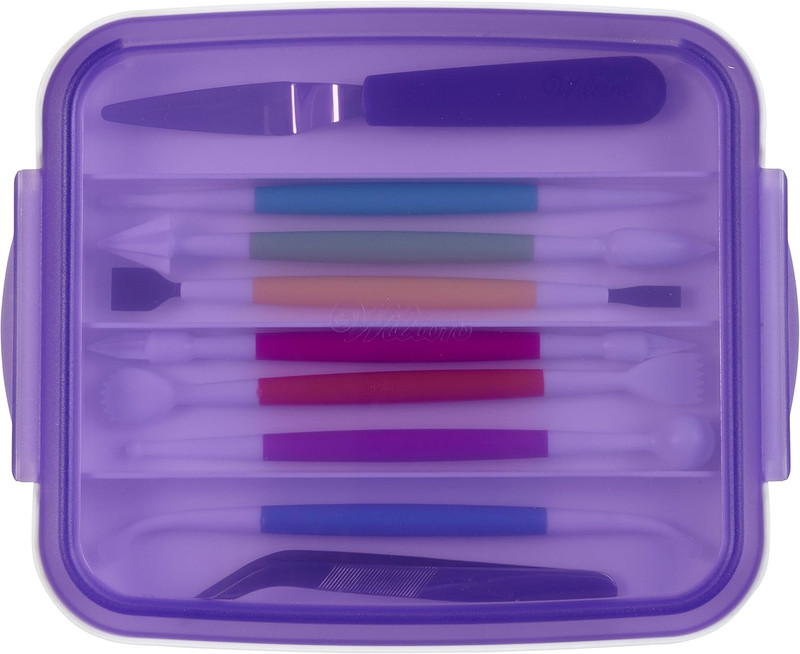 Fondant Tools Set, 10-Piece Gum Paste and Cake Decorating Modeling Kit with Stor gallery