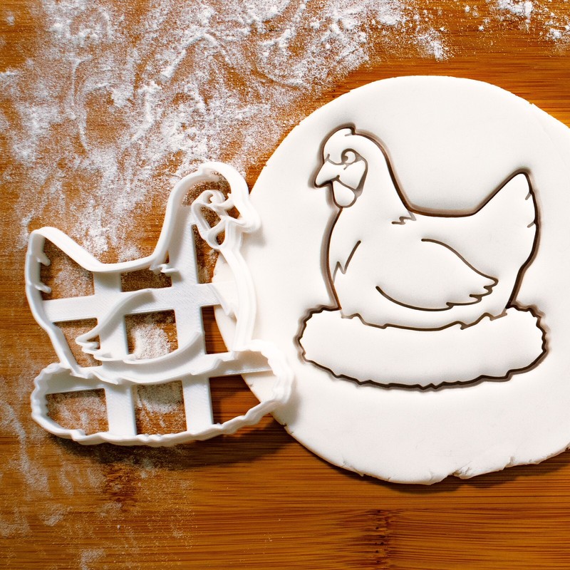 Chicken Cookie Cutter – cute Easter Chick egg hunt farm barnyard animal barn