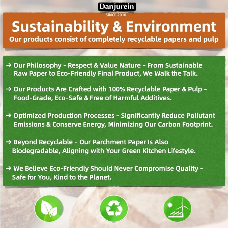 Bulk Parchment Paper 9x13" - 4000 Sheets, Non-Stick, High Heat, Pre-Cut Baking P gallery
