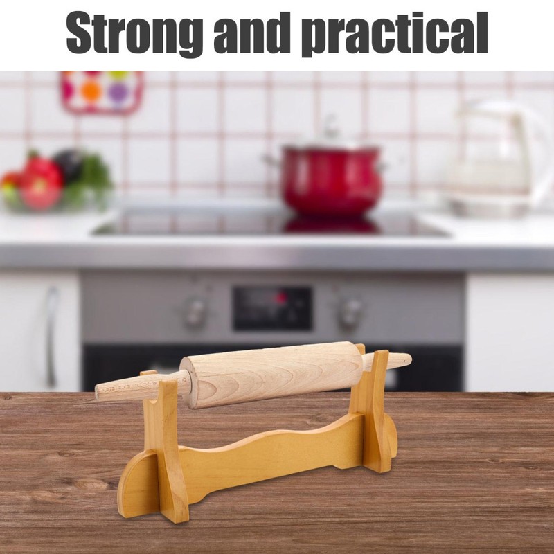 Kitchen Rolling Pin Rack Universal Holder for Dough Pizza Fondant Rollers gallery