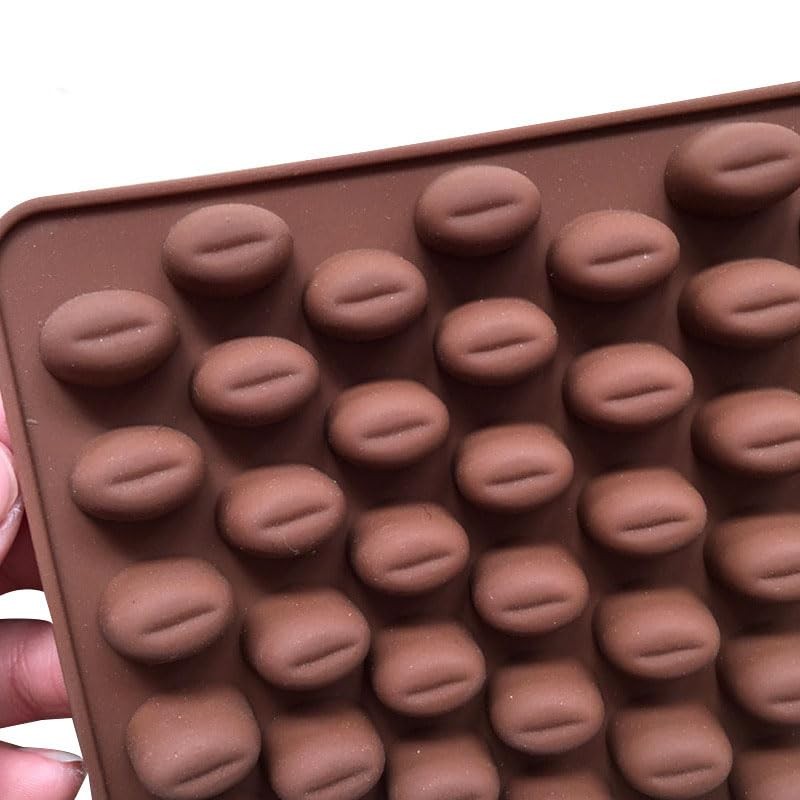2-Pack Cute Coffee Bean Shaped Silicone Chocolate Candy Cake Molds gallery