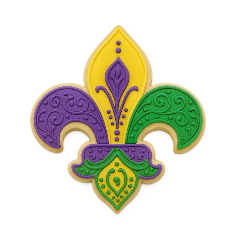 Mini Fleur De Lis 1.75'' Cookie Cutter French Paris Vintage Mardi Gras Birthday gallery