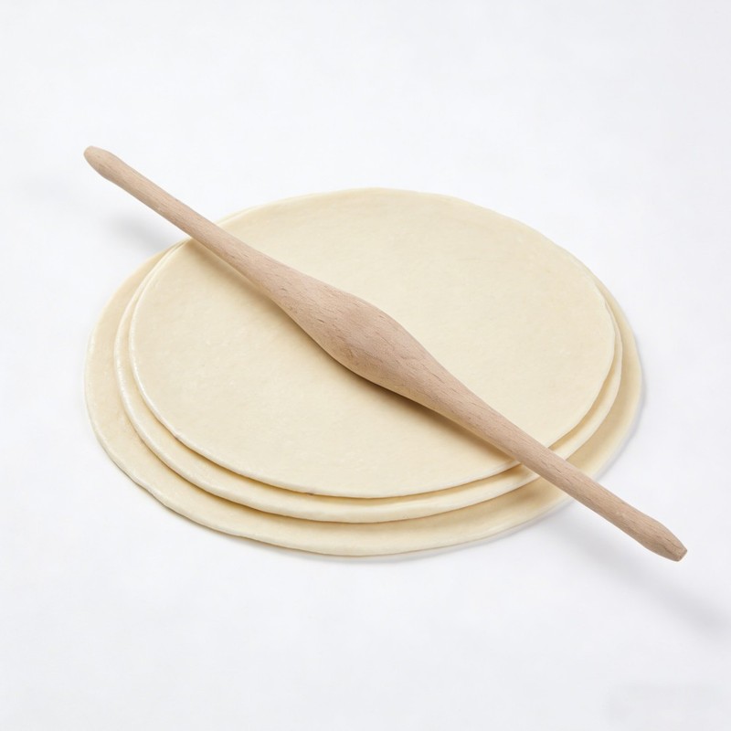 Rolling Pin: Baking Bread And Pastry Rolling Pin - Wood Handheld Roller - Dough gallery