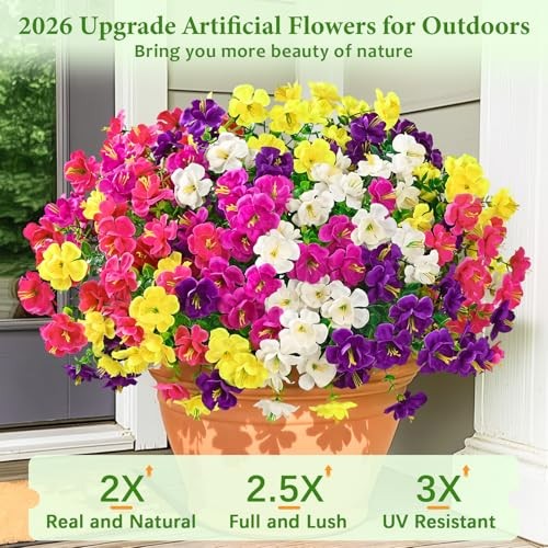 Look Real Artificial Flowers for 12 Bundles Fushia&purple&red&yellow&rose Red gallery