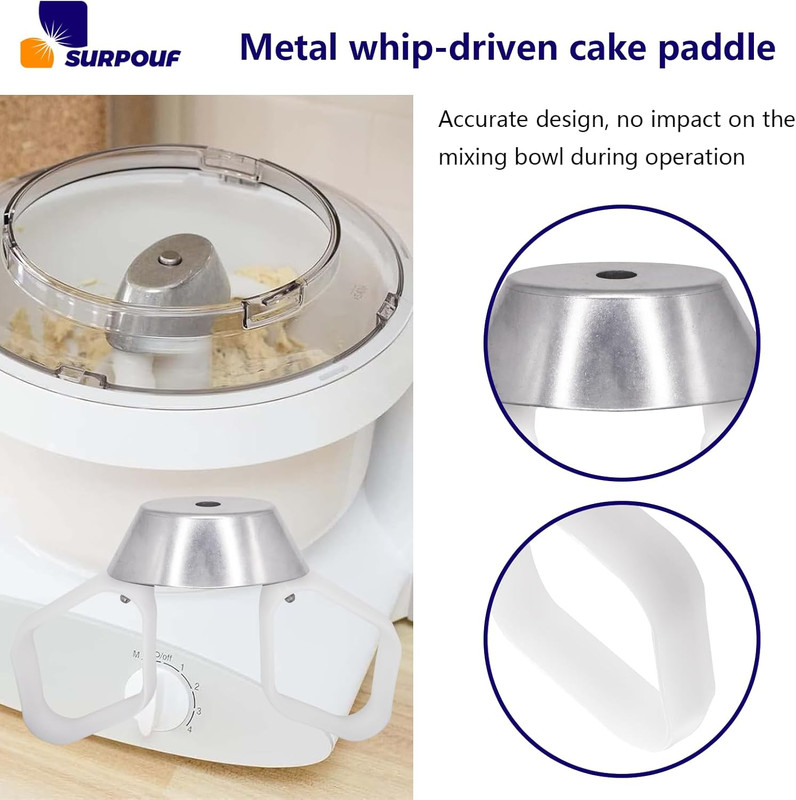 Cookie Paddles with Metal Whip Drive Compatible with Universal Mixers Nutrimill gallery