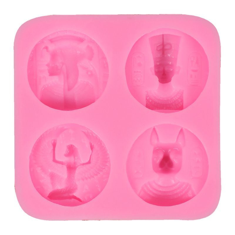 Egyptian Pharaoh Shape Silicone Resin Mold for DIY Toys for Children Learning