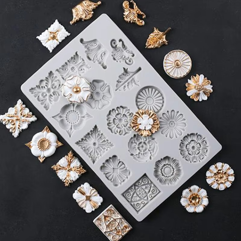Flower Silicone Mold Fondant Sugarcraft Cake Decorating Chocolate Tool