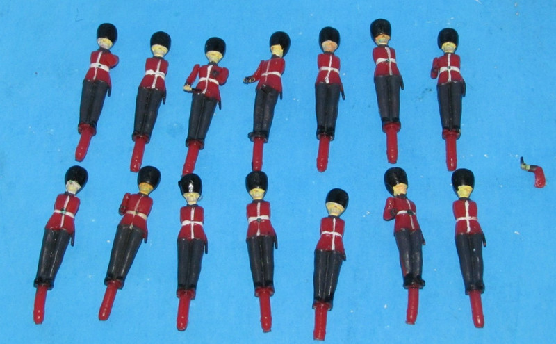 Vtg 1960's Rare Lot of 28 Grenadier Guards Marching Band Cake Toppers 2" L@@K gallery
