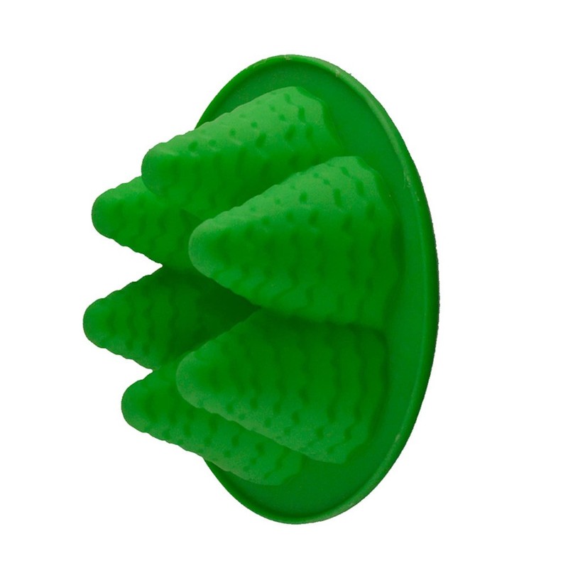 3 D Holiday Chocolate Molds Silicone Cupcake Pan Baking Christmas Template gallery